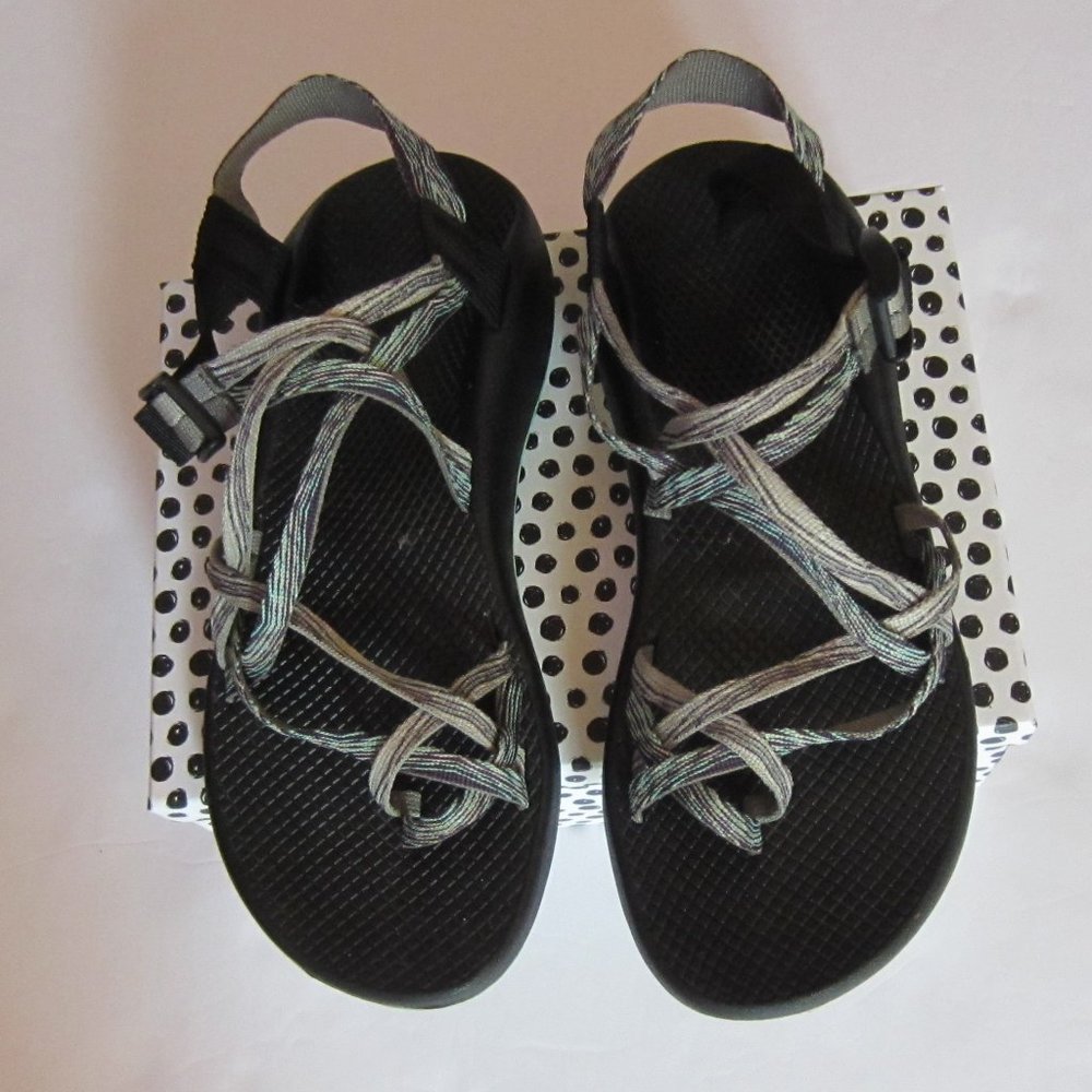 Chaco Black/Gray/Blue Like New Size W 11